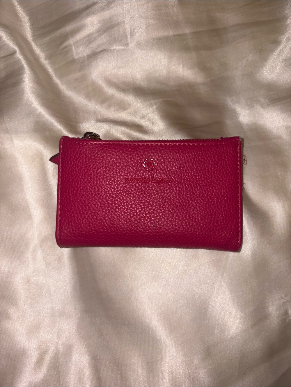 Nanette Lepore Pebbled Zip Wallet - Fuchsia